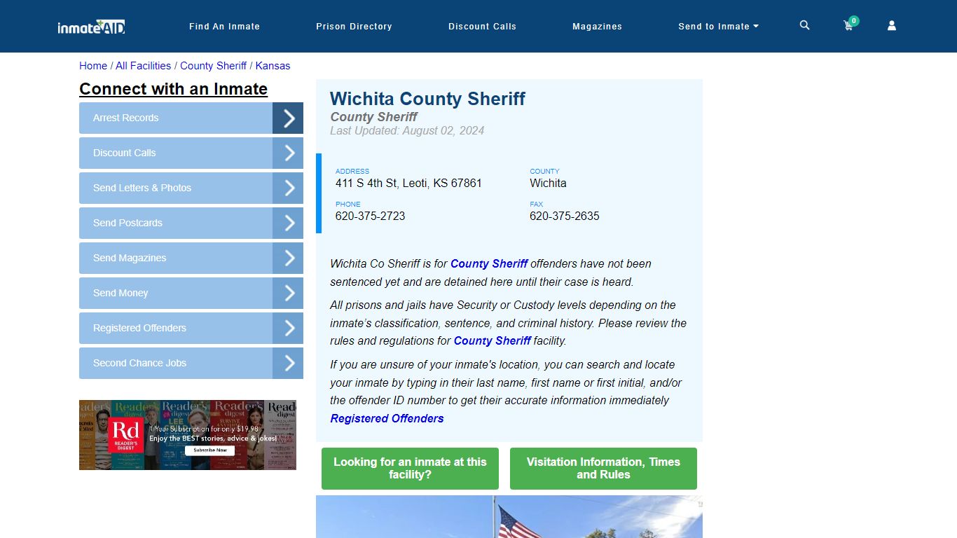 Wichita County Sheriff & Arrest Search - InmateAid